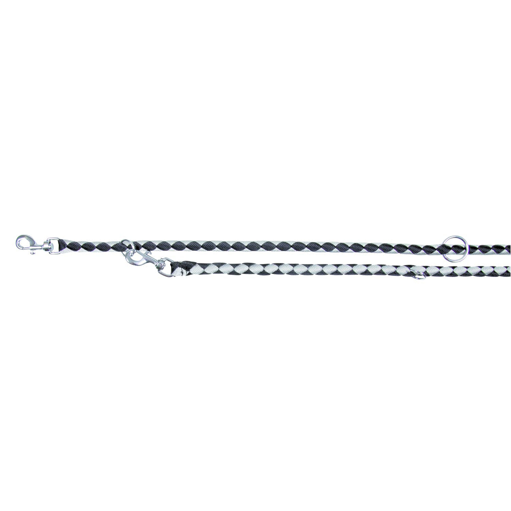 Trixie 14361 Cavo V-Leads, L-XL: 2 m/ 18 mm, Black/Silver Large-XL - PawsPlanet Australia