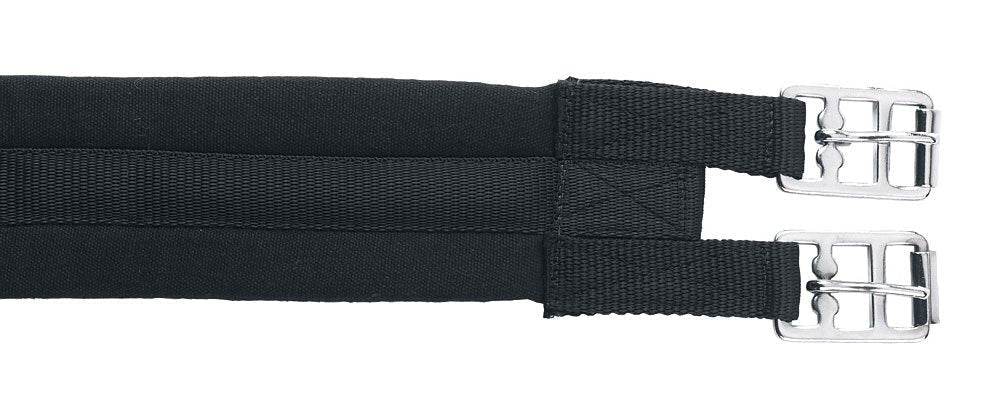 Kerbl saddle strap curly black with roll buckles 110 cm - PawsPlanet Australia