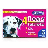 Johnsons 4Fleas Large Dog Tablets 6 Pack - PawsPlanet Australia