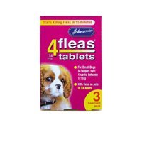 Johnsons 4Fleas tablets (3pk) Small dog & puppies (1-11kg) - PawsPlanet Australia