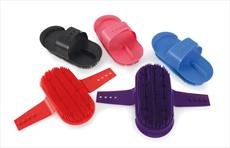 Large Plastic Curry Comb-Black N/A - PawsPlanet Australia