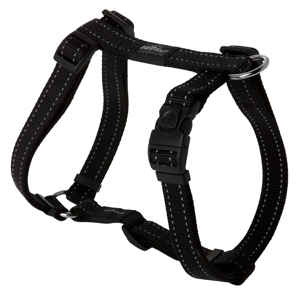 Rogz Fanbelt Harness Reflective, Black - PawsPlanet Australia