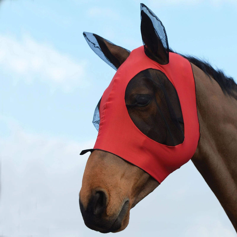 Weatherbeeta Stretch Bug Eye Saver With Ears - Royal Blue/Black Red / Black Small Pony - PawsPlanet Australia