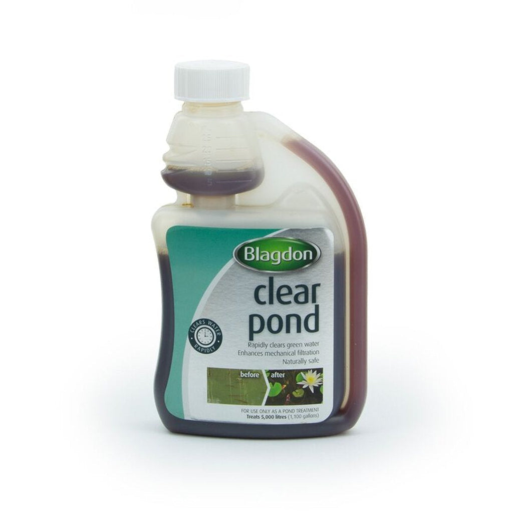 Blagdon Clear Pond, Clears Dirty Green/Brown Water Quickly, Natural, Safe, 250ml, Treats 5,000 Litres of Water 250 ml - PawsPlanet Australia
