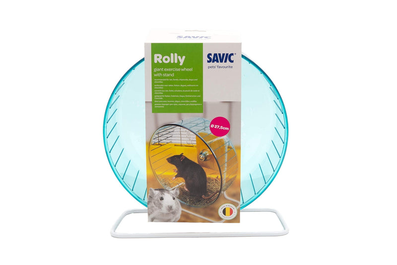 Savic Rolly Giant + Stand Exercise Wheel Dia 27,5 Cm - PawsPlanet Australia