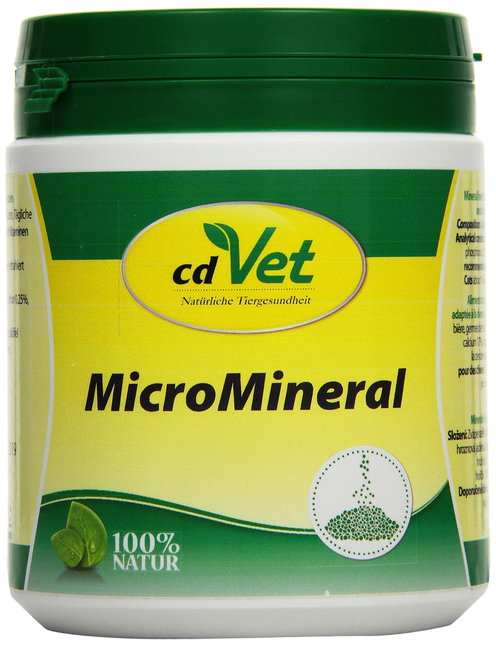 cdVet Naturprodukte MicroMineral Hund & Katze 500 g - natural micronutrient supply - relief detoxification organs - mineral balance - metabolism - coat - vitamin protection - - PawsPlanet Australia