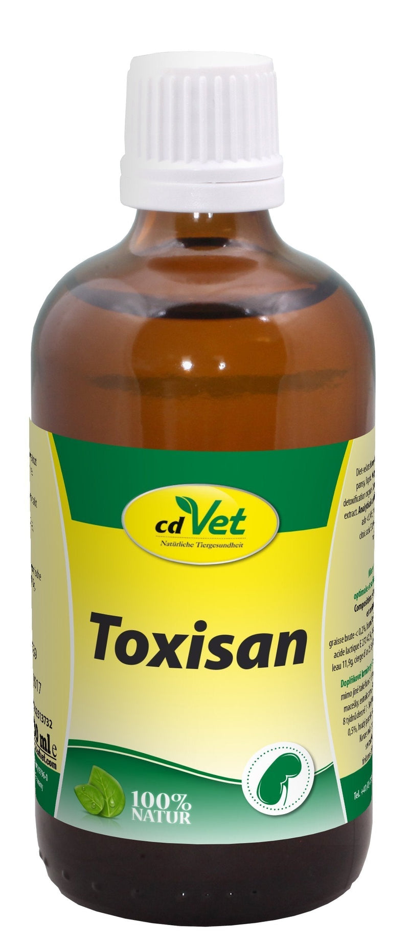 cdVet Naturprodukte Toxisan 100 ml - Dog, cat - Complementary feed - support for liver + kidney - detoxification - improves skin + hair - condition for metabolic processes - PawsPlanet Australia