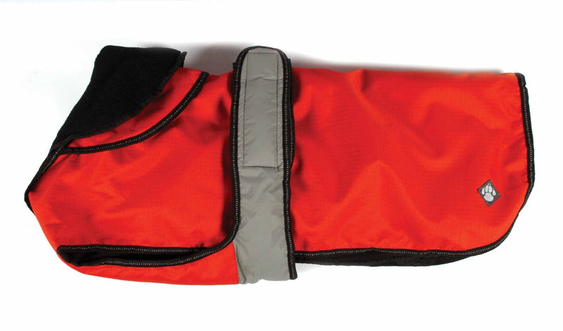 Dog Coat 2 In 1 Orange Dot 18" 45 cm - PawsPlanet Australia