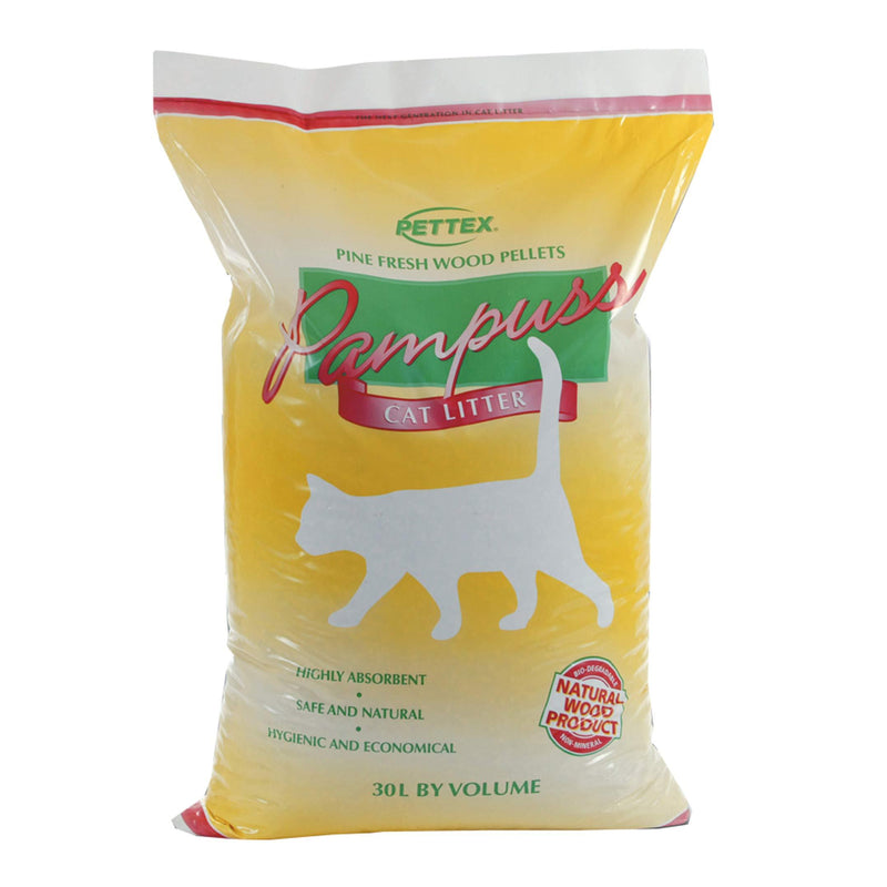 Pettex Pampuss Woodbase Cat Litter 30 Litre 1 - PawsPlanet Australia