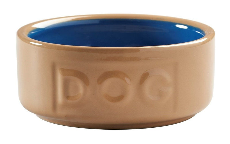 Mason Cash Cane Ceramic Dog Bowl, 5 inch, Blue - PawsPlanet Australia