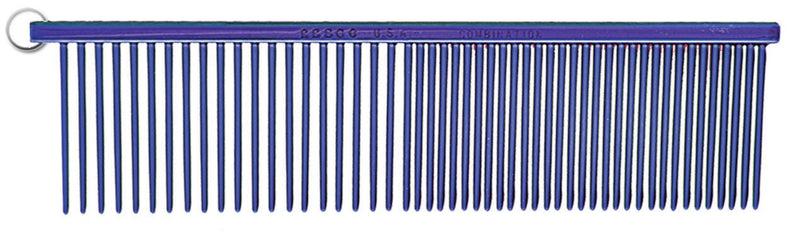 Resco Professional Anti-Static Best Dog, Cat, Pet Grooming Comb, Medium/Coarse Tooth Spacing, 1.5-Inch Pins, Candy Blue 1.5" Teeth/Medium-Coarse Spacing - PawsPlanet Australia