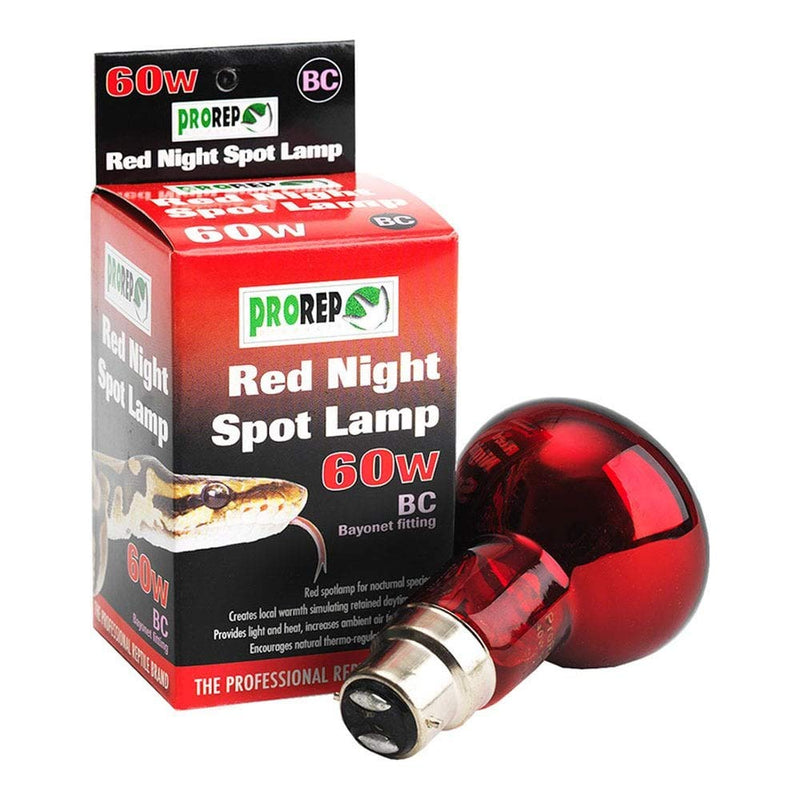 ProRep BC Spot Lamp, 60 Watt, Red Night 1 Count (Pack of 1) - PawsPlanet Australia