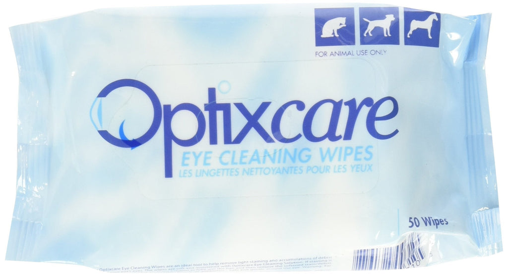 OptixCare Eye Cleaning Wipes, 50-Count - PawsPlanet Australia
