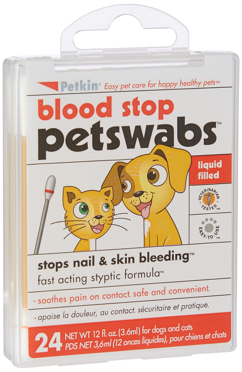 Petkin Pet Blood Stop Swabs - PawsPlanet Australia