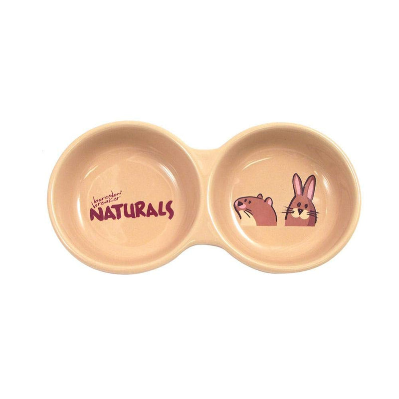 Rosewood Ceramic Bowl Naturals Twin Dish, 8 Inch - PawsPlanet Australia