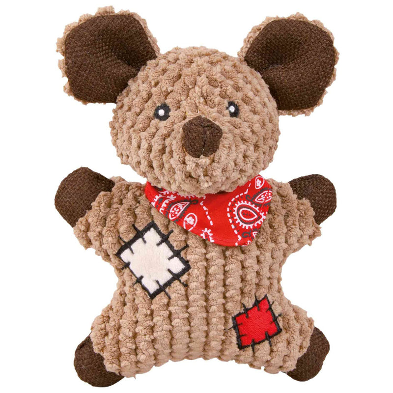 Trixie Fabric Mouse with Patches Dog Toy, 19 cm Mouse Toy - PawsPlanet Australia