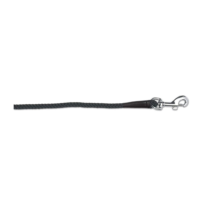 Ancol Nylon Rope Lead Black 1.07mx12mm 107 cm x 12 mm - PawsPlanet Australia