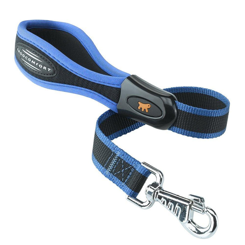 Ergocomfort Dog Lead Padded 25mm X 55cm Blue - PawsPlanet Australia