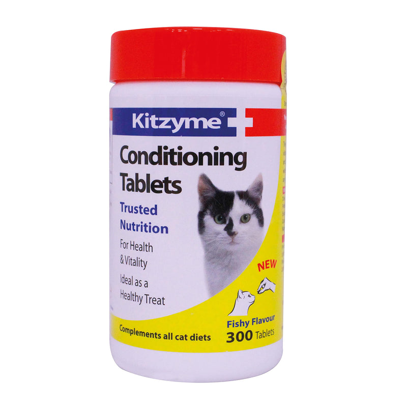 Kitzyme | Conditioning Tablets for Cats & Kittens | Promotes Health & Vitality, Supports Immune System (300 Tablets) 300 Tablets - PawsPlanet Australia