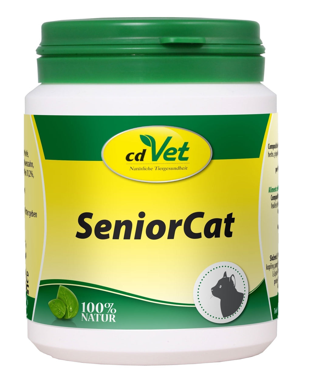 cdVet Naturprodukte SeniorCat 70 g - Cat - Complementary feed - deficiencies - herbs + vitamins + iron - listlessness - after illness + surgery - lack of agility - at older animals - - PawsPlanet Australia