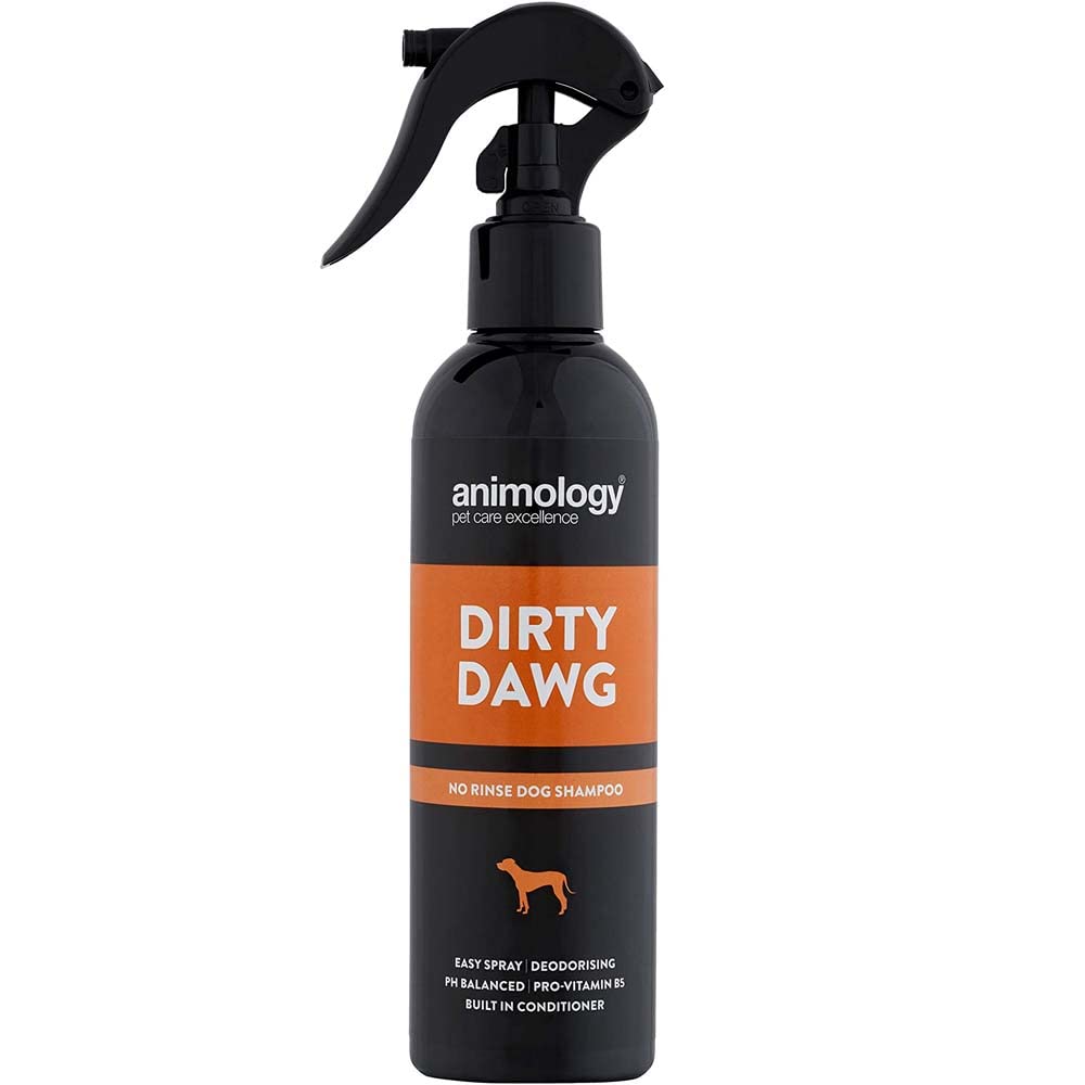 Animology Dirty Dawg Pup Shampoo  No-Rinse Cleaning Shampoo for Dogs  250 ml Pet Shampoo for Puppies  With Signature Scent, Vitamins and Conditioner  Mild, Balanced PH Formula 250 ml (Pack of 1) - PawsPlanet Australia