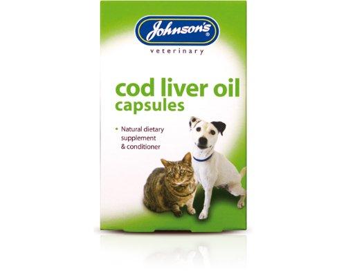Johnsons Veterinary Products Cod Liver Capsules, 170 Capsules - PawsPlanet Australia