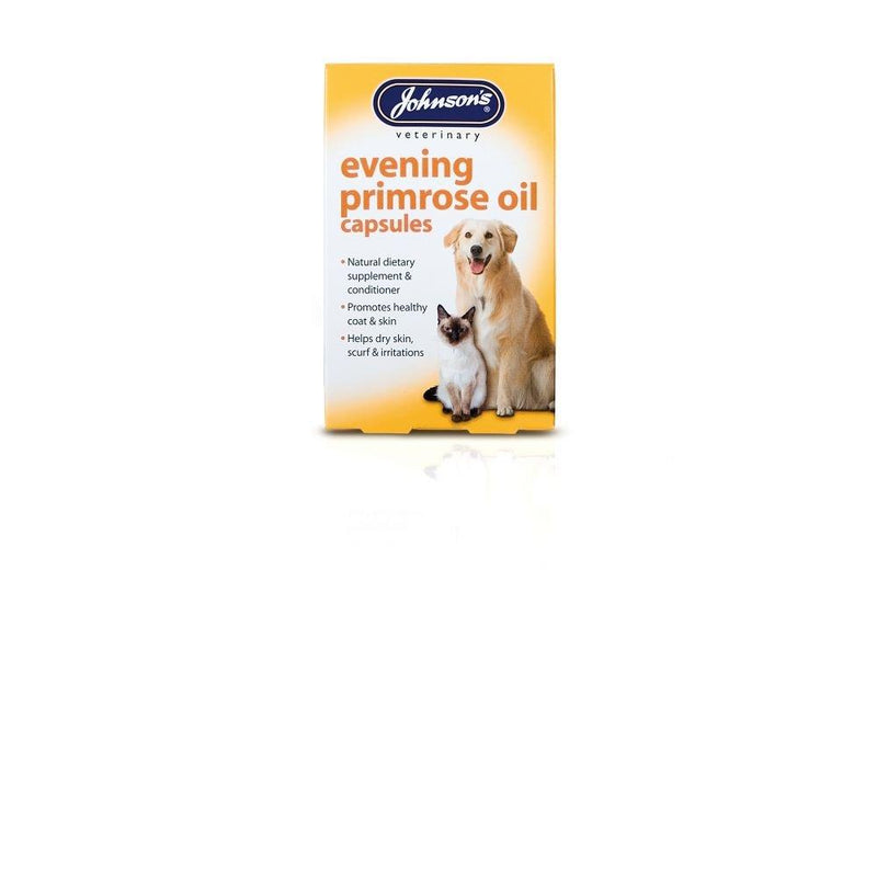 Johnson's Vet Evening Dog and Cat Prim Oil Capsules, Pack of 60 - PawsPlanet Australia