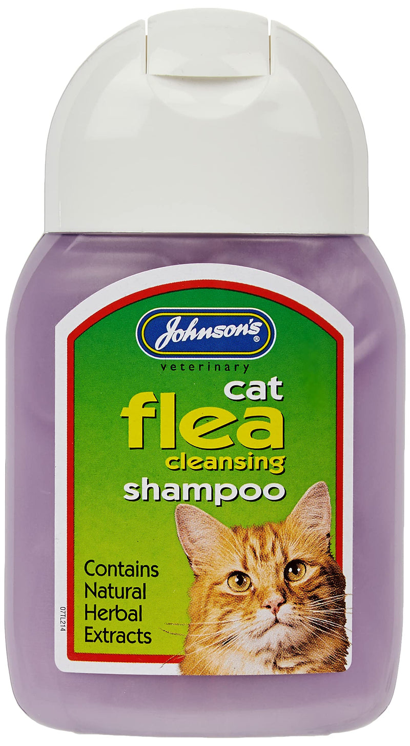Johnsons Cat Flea Cleansing Shampoo 125 ml - PawsPlanet Australia