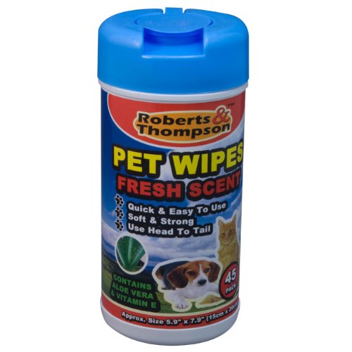 Pet Cleaning wipes - 18 Wipes - Use on All Pets - PawsPlanet Australia