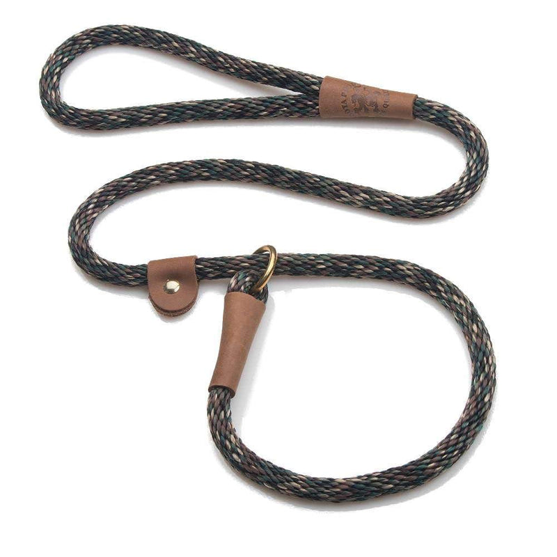 Mendota Pet Slip Leash - Dog Lead and Collar Combo - Made in The USA - Camo, 1/2 in x 4 ft - for Large Breeds - PawsPlanet Australia