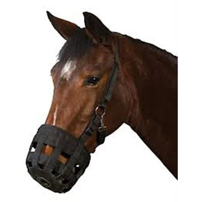 Weatherbeeta Roma Grazing Muzzle Cob Black - PawsPlanet Australia