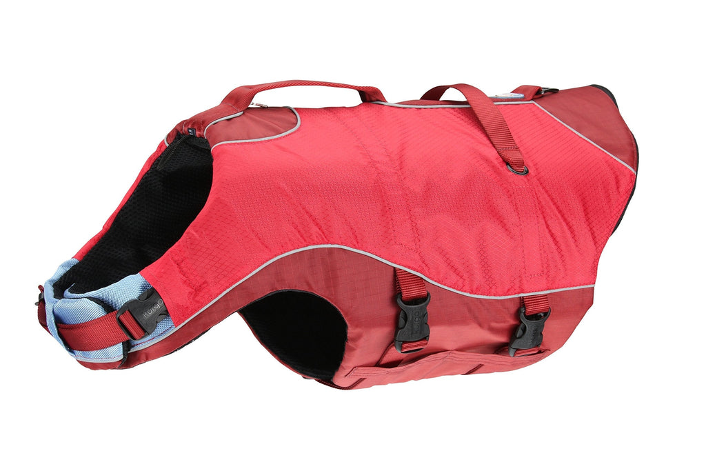 Kurgo Surf 'n Turf Dog Life Jacket, Flotation Vest for Dogs, Reflective, Adjustable, Extra Small-Red Red X-Small - PawsPlanet Australia