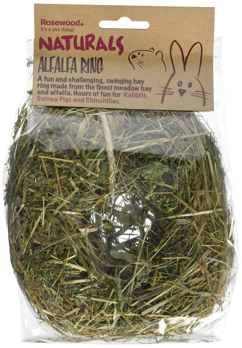 Rosewood Boredom Breaker Small Animal Activity Toy Naturals Alfalfa Ring 1 1 Count (Pack of 1) - PawsPlanet Australia