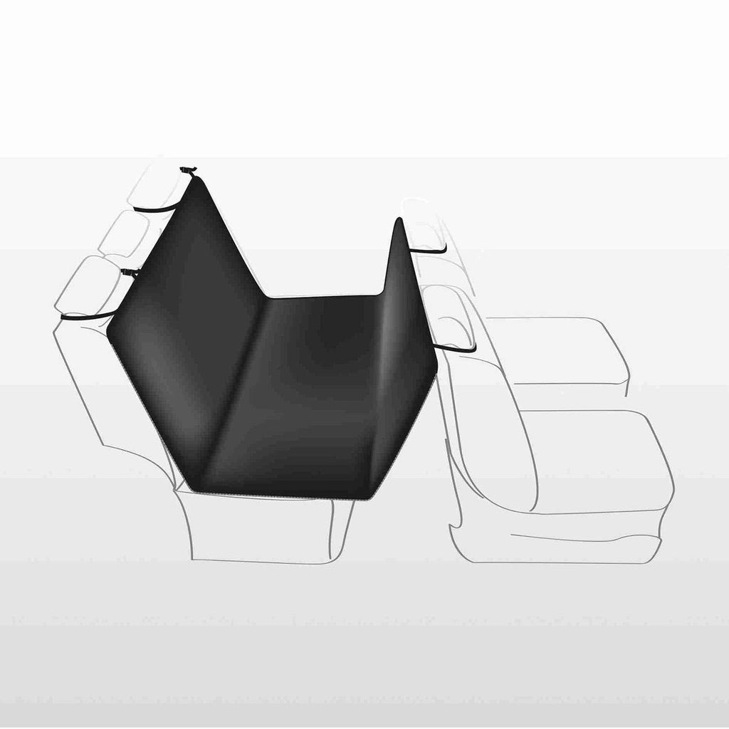 Car seat cover, 1.40 × 1.45 m, black-brown - PawsPlanet Australia