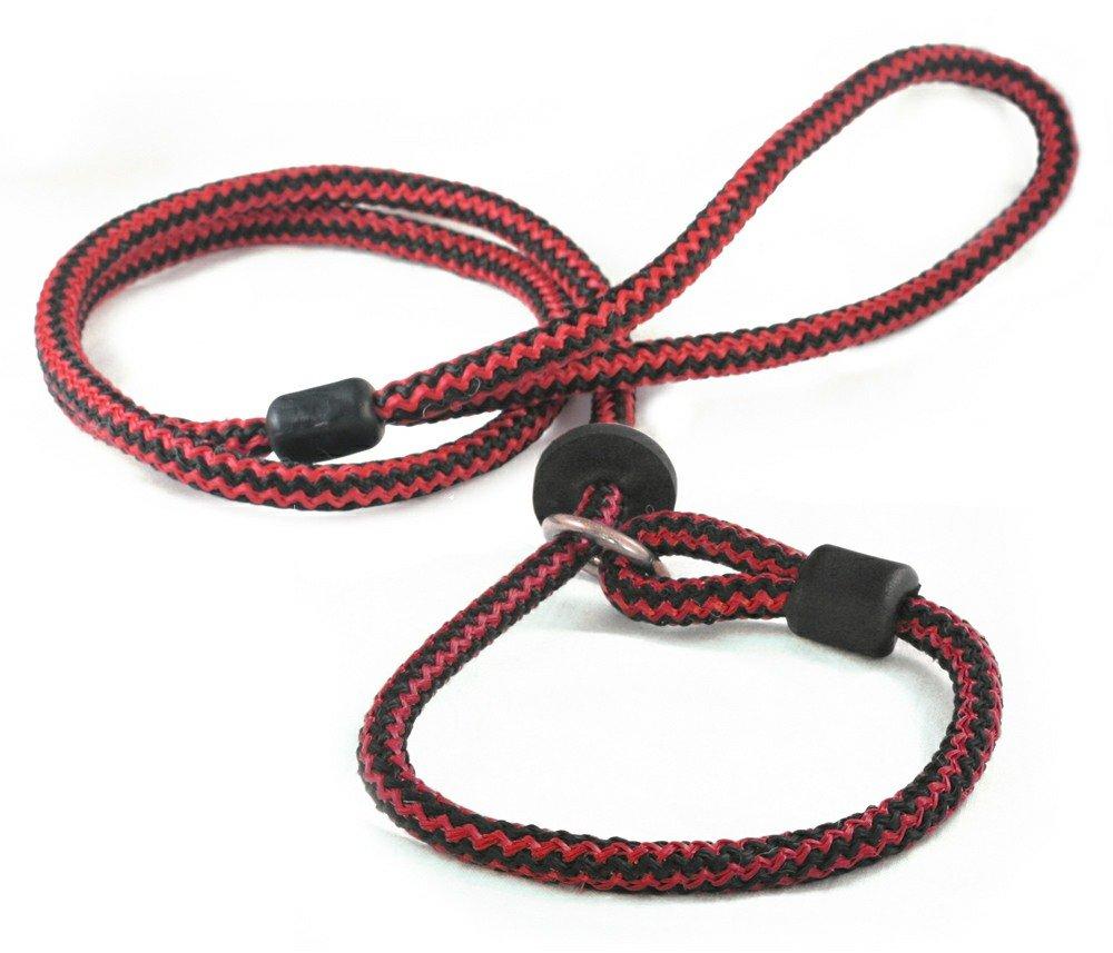 Outhwaite Dog Lead Harlequin Slip Lead, 46-inch x 4 mm, Red/ Black Red/Black - PawsPlanet Australia