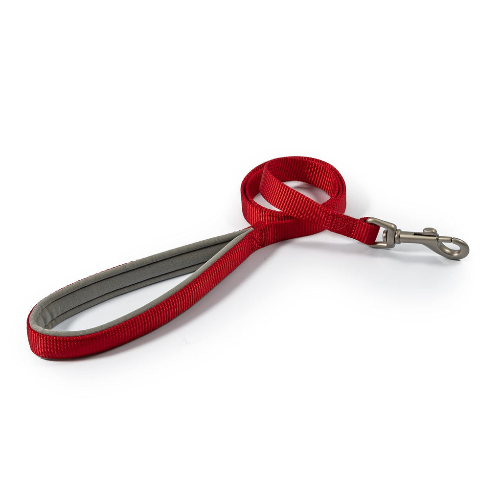 Ancol Viva Soft Touch Padded Snap Lead Red, Size 100 x 2.5 cm, Max kg 75 kg, Weather Proof - PawsPlanet Australia
