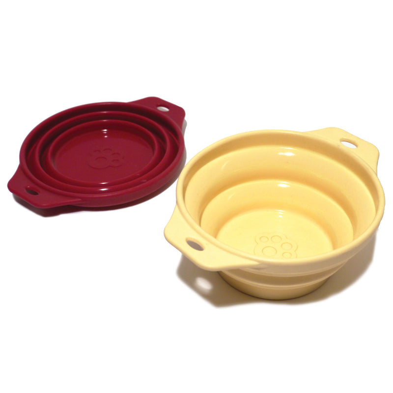 Rosewood Pet Stuff Collapsible Travel Bowl (Colour May Vary) - PawsPlanet Australia