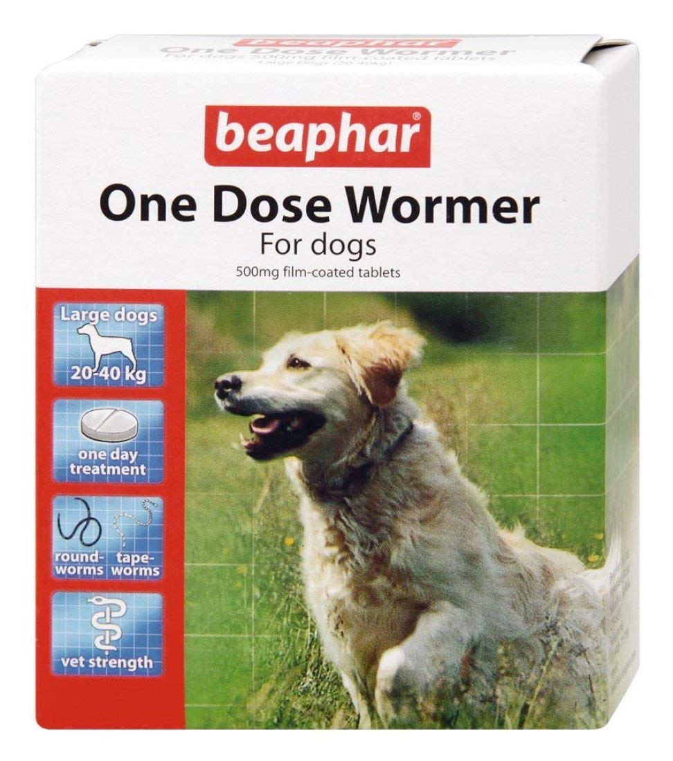 Beaphar One Dose Wormer Large Dog For Large Dogs, 4 Tablets - PawsPlanet Australia