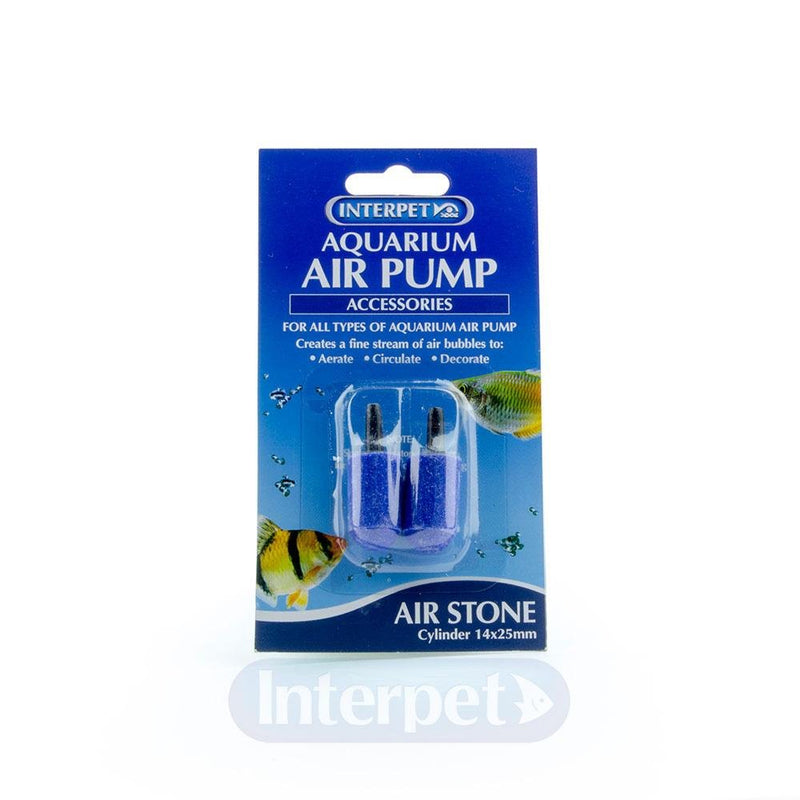 (2 PACK) INTERPET AIRSTONES for AQUARIUM AIR PUMP 1 One Size - PawsPlanet Australia