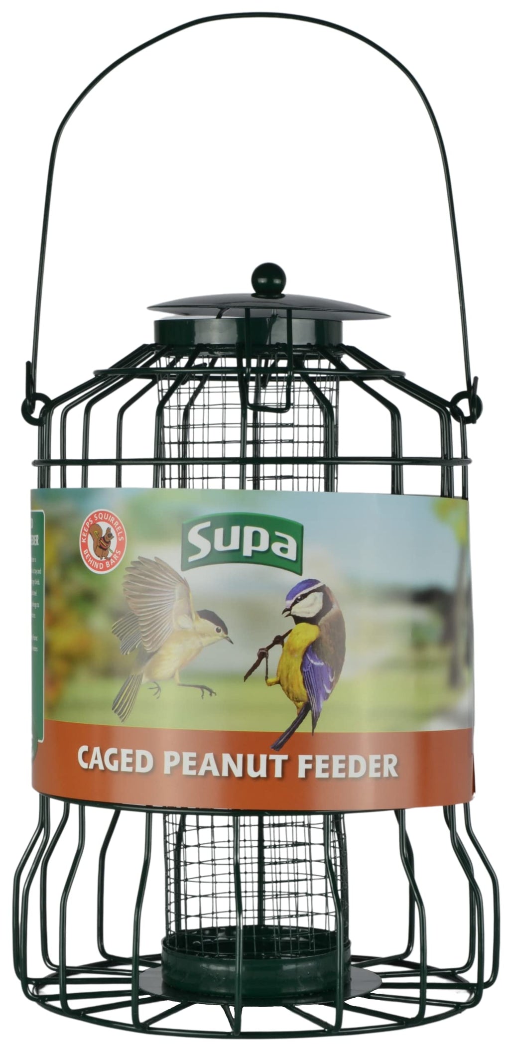 Supa Wild Bird Caged Peanut Feeder, Deters Squirrels And Larger Birds Such As Doves & Pigeons. - PawsPlanet Australia