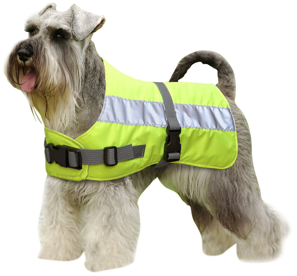 Petlife Flectalon Hi-Vis Dog Jacket Complete with Thermal Lining, 22-inch, Fluorescent Yellow - PawsPlanet Australia
