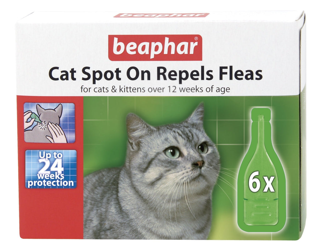 Beaphar Cat Spot On 24 Week Flea Protection 6 x 0.8 ml - PawsPlanet Australia