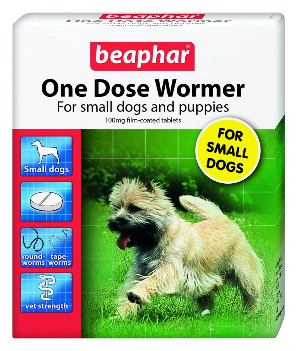 Beaphar One Dose Wormer Small Dogs Puppies 3 Tab 1 3 Tablets - PawsPlanet Australia