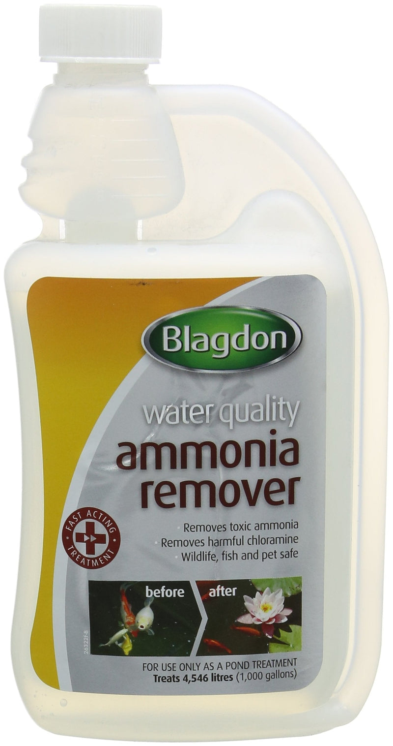 Blagdon 2633 Pond Water Ammonia & Chloramine Remover, Safe for Fish, Wildlife & Pets, 500ml, Treats 4,546 L of pond water 1 - PawsPlanet Australia