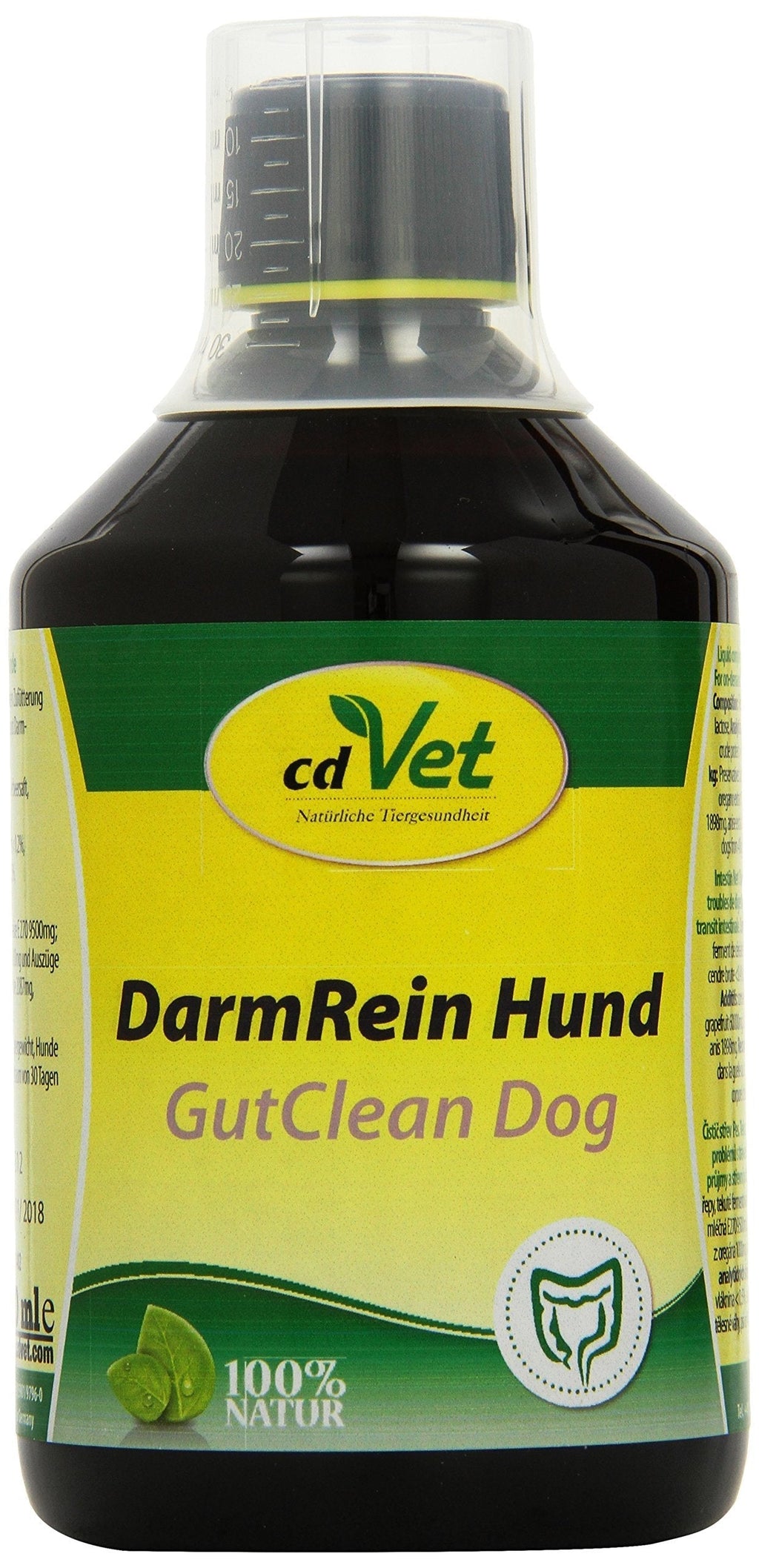 cdVet Naturprodukte DarmRein Hund 500 ml - Dog - Complementary feed - supports feed intake + the natural intestinal flora - indigestion - diarrhea - nausea - intestinal problems - - PawsPlanet Australia