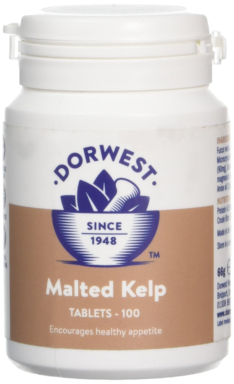 DORWEST HERBS Malted Kelp Tablets for Dogs and Cats 100 Tablets - PawsPlanet Australia