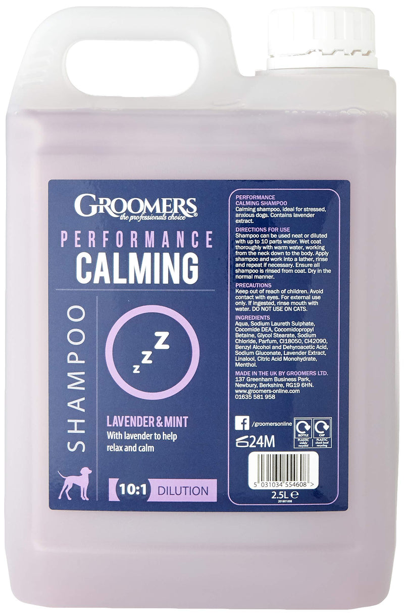 Groomers Performance Calming Shampoo with Lavender 2.5L 2.5 l (Pack of 1) - PawsPlanet Australia