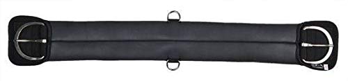 HKM Western Sofa Saddle Girth Black 26 Inches = 66 cm - PawsPlanet Australia