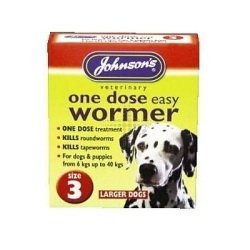 Johnsons Easy One Dose Wormer Size 3 for Dogs - PawsPlanet Australia