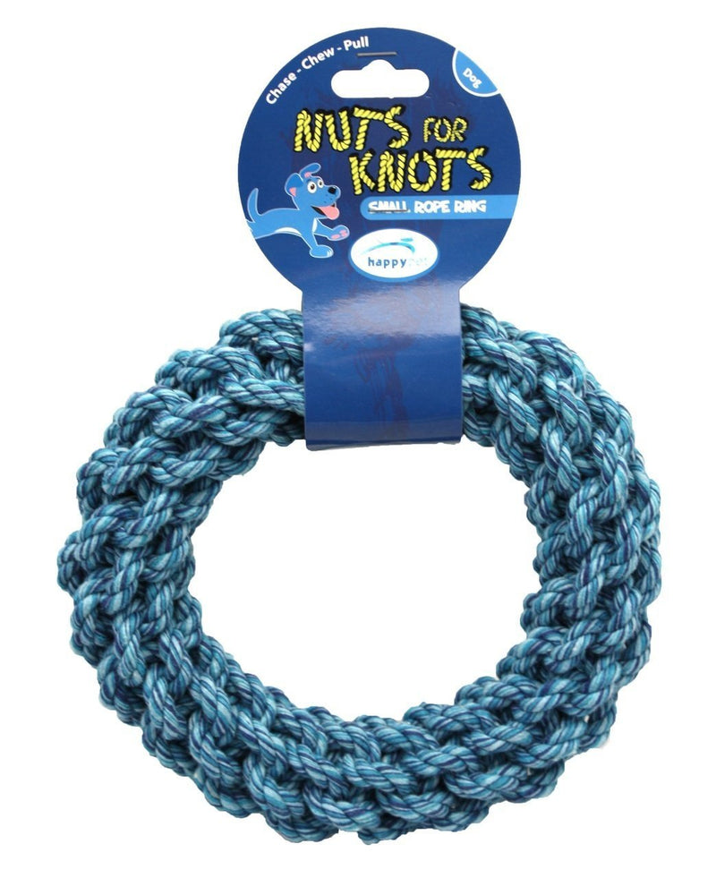 Nuts For Knots Rope Ring Dog Toy, Large, Assorted Colours - PawsPlanet Australia